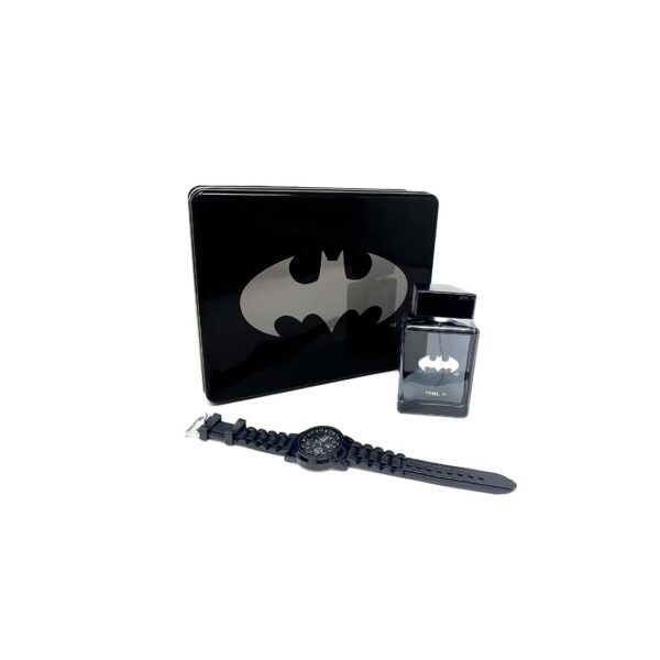 Gift Set Men Aftershave, EDT Spray (75ml),3 Hand Multi-Dial Watch by Batman