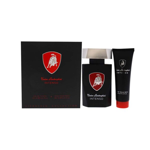Gift Set of Intenso EDT Spray (125ml) and After Shave Balm (90ml) by Tonino Lamborghini