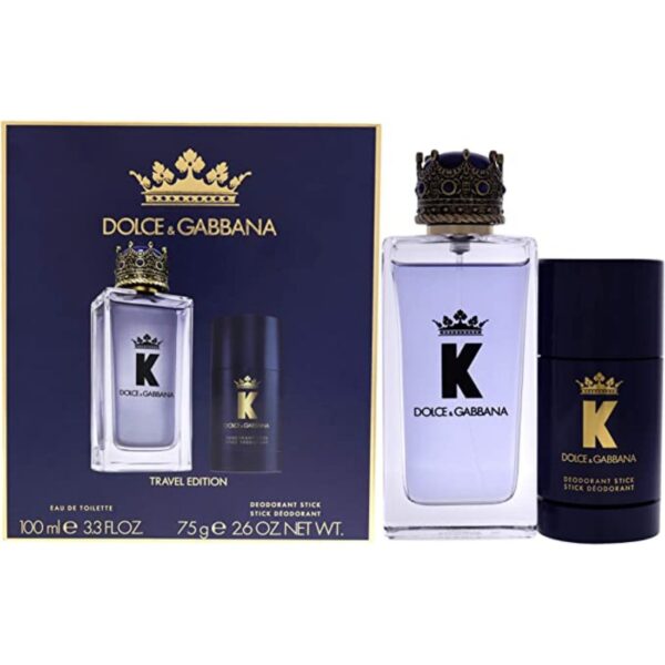 K Eau De Toilette 100 Ml & Deodorant Stick 75G Gift Set 2 Count by Dolce & Gabbana (Pack of 1)
