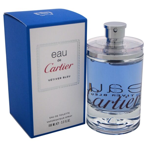 Cartier Vetiver Eau de Toilette Spray for Men, Blue 50ml 100 ml