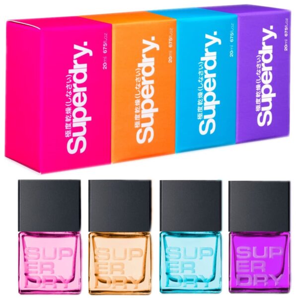 Gift Set of Neon Mini Ladies EDT Spray by Superdry (4 x 25 ml)