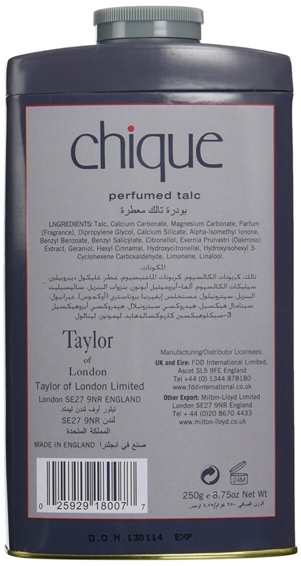 Taylor's of London Chique Perfumed Talc 250 g