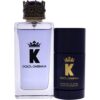 K Eau De Toilette 100 Ml & Deodorant Stick 75G Gift Set 2 Count by Dolce & Gabbana (Pack of 1)