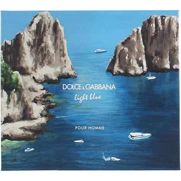 Light Blue Pour Homme 3 Piece Gift Set: Eau De Toilette 125ml - Shower Gel 50ml - Aftershave Balm 50ml by Dolce & Gabbana
