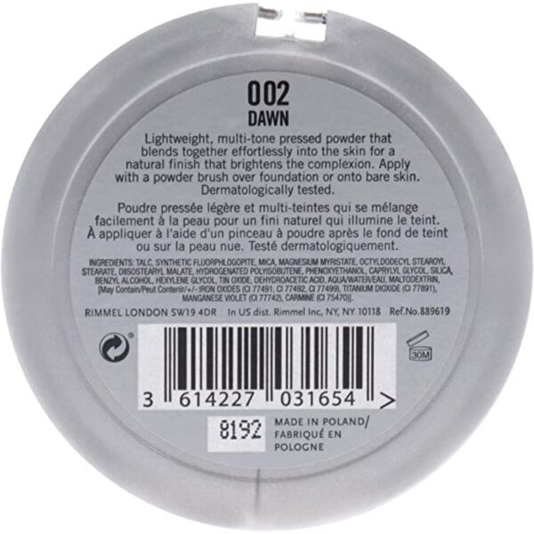 Lasting Finish Breathable Finishing Powder - 002 Dawn For Women 0.31 oz Powder by Rimmel London