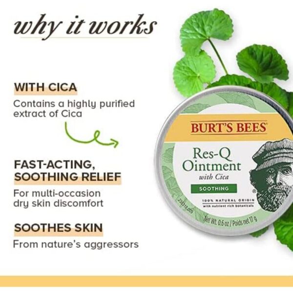 100% Natural Origin Multipurpose Res-Q Ointment with Cica by Burt's Bees - 15g