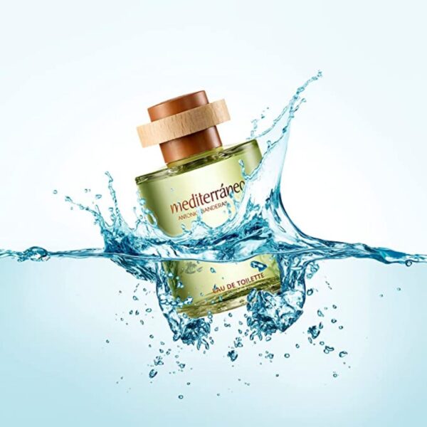 3 Perfume Mediterráneo, Eau de Toilette for Men by Antonio Banderas Fresh, Energetic & Bright Fragrance Green Citrus and Bergamot Notes Ideal for Day Wear - 200 ml
