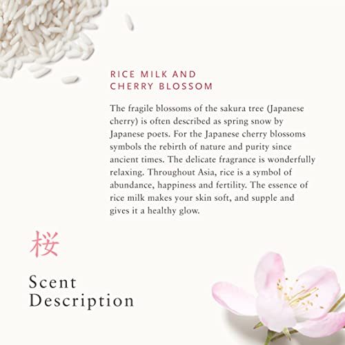 Gift Set for Women Mother's Day Gift Shower Foam Body Cream Hair & Body Mist & Body Scrub with Rice Milk & Cherry Blossom by RITUALS - Small