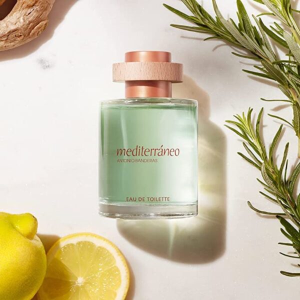 4 Perfume Mediterráneo, Eau de Toilette for Men by Antonio Banderas Fresh, Energetic & Bright Fragrance Green Citrus and Bergamot Notes Ideal for Day Wear - 200 ml