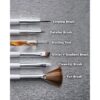 Nail Salon Pro Tool Kit by Sally Hansen 0.32 Oz | Nail Art Tools, Nail Dotting Tool, Detailer Brush, Stripping Brush, Marbling and Dotting Tool