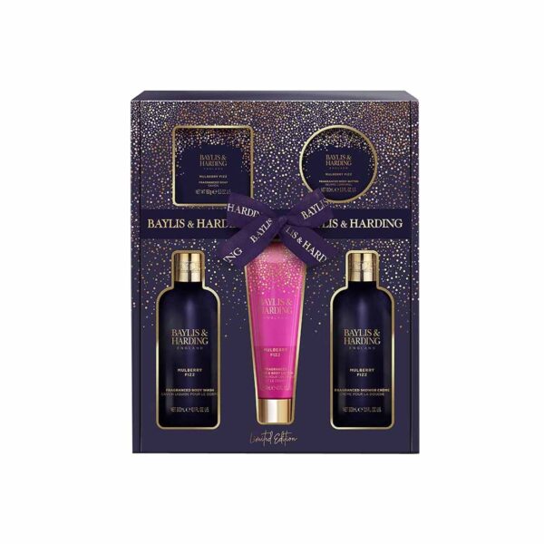 Gift Set of cleansing body wash (300ml), Body Lotion (300ml), shower cream (130ml), gentle soap (150ml) and body butter (100ml) by Baylis & Harding