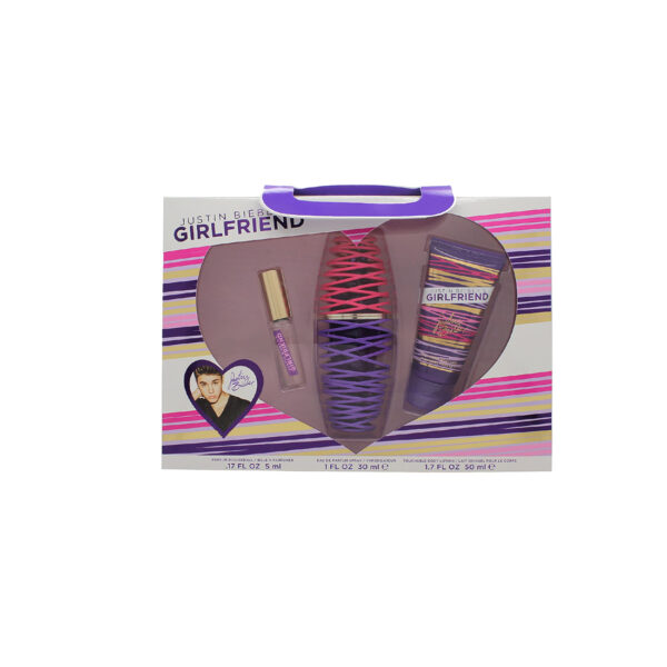 Gifts Set of Girlfriend EDP Spray (30ml) and Body Lotion (50ml) and EDP Rollerball (5ml) by Justin Bieber's