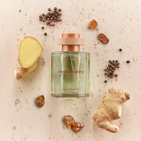 5 Perfume Mediterráneo, Eau de Toilette for Men by Antonio Banderas Fresh, Energetic & Bright Fragrance Green Citrus and Bergamot Notes Ideal for Day Wear - 200 ml