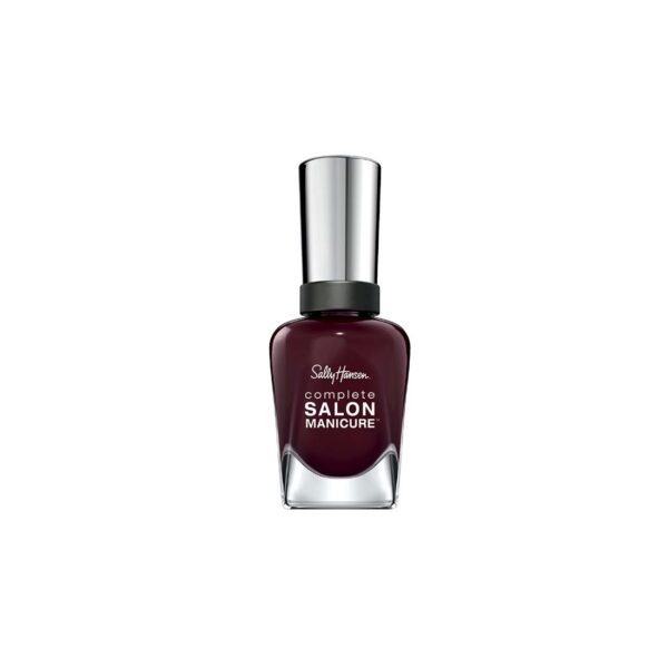 Complete Salon Manicure Nail Polish Rags to Riches, Bordeaux Keratin Complex Glossy Colour 416 by Sally Hansen (14.7ml)