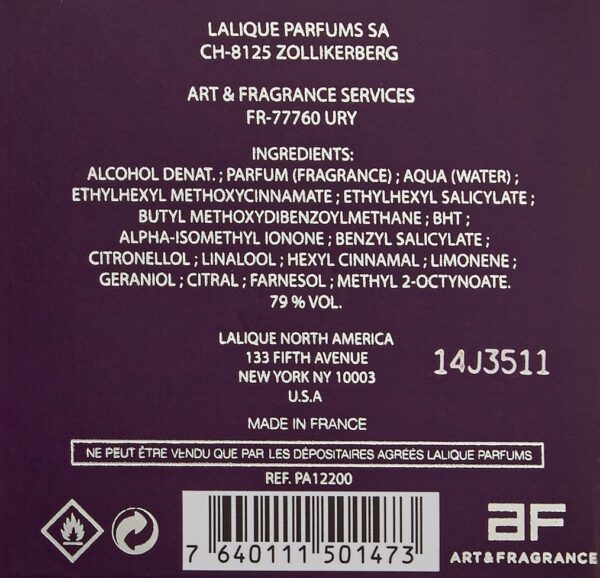 Lalique L'Amour Eau de Parfume Spray for Women 50ml 100ml 150ml