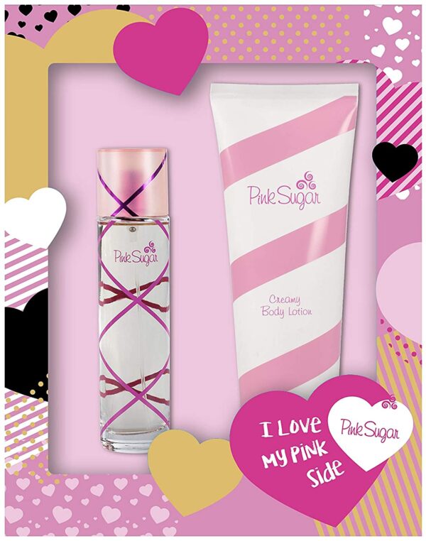 Gift Set of Pink Sugar EDT Spray By Aquolina (550g)