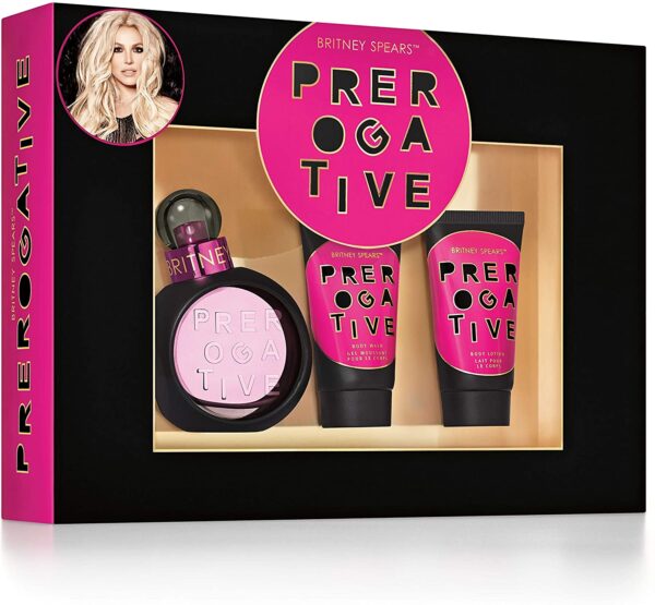 Prerogative EDP Spray (100 ml) & Body Foam Gel (50ml) Body Milk (50ml) by Britney Spears