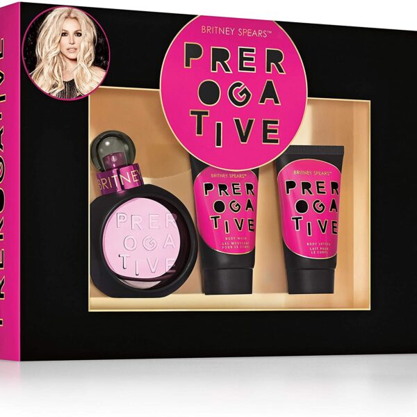 Prerogative EDP Spray (100 ml) & Body Foam Gel (50ml) Body Milk (50ml) by Britney Spears