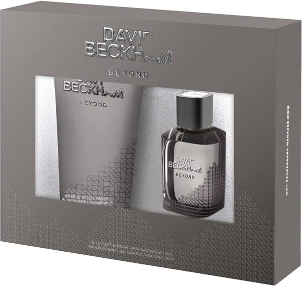Gift Set of Beyond EDT Spray (40ml) & Hair and Body Wash (200ml) by David Beckham