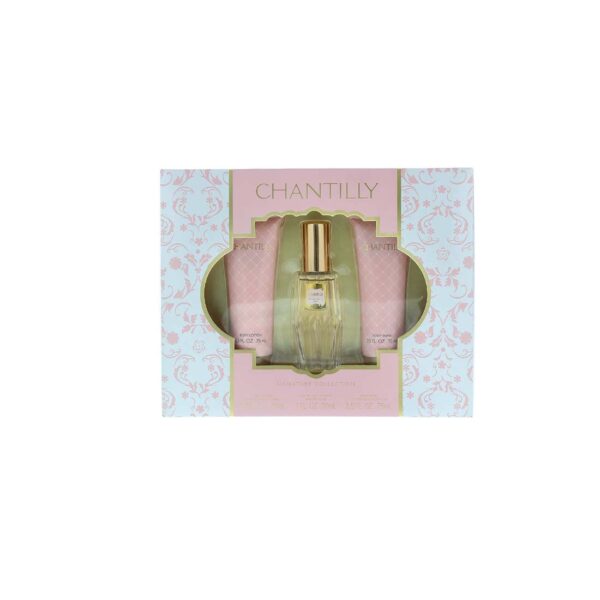 Gift Set of Chantilly Women EDT Spray (30ml), Body Lotion (75ml) and Body wash (75ml) by Dana