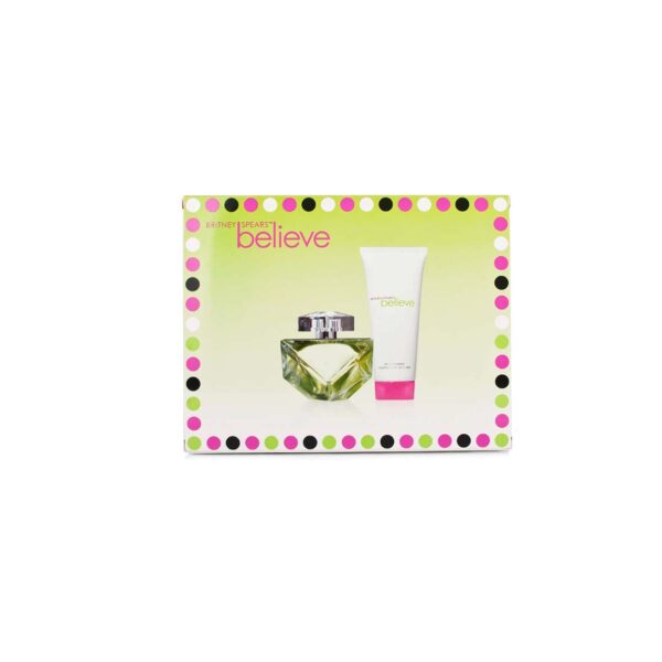 Gift set of Believe Women EDP Spray (100ml) Body Souffle (100ml) by Britney Spears