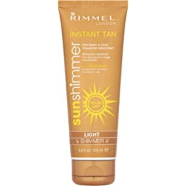 Sunshimmer Instant Tan Makeup, Light Shimmer 125 ml By Rimmel