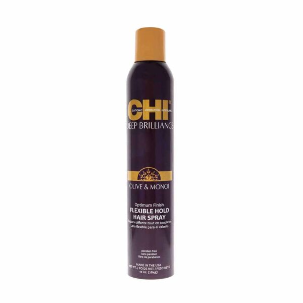 Deep Brilliance Flexible Hold Hair Spray, Olive and Monoi by CHI (284g)