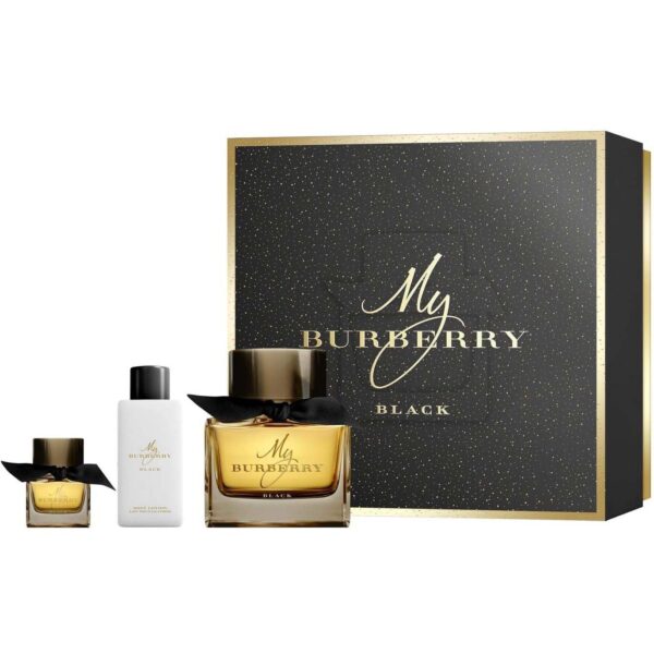 Gift Set of My Burberry women EDP Spray (90ml) Body Lotion (75ml) and Bathing Gel (75ml) by Burberry