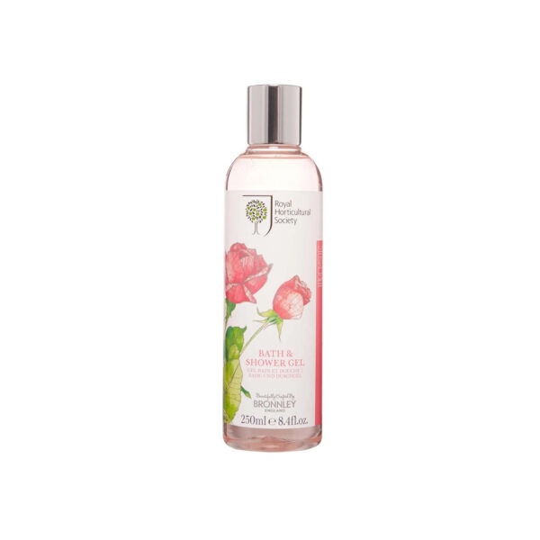 The Royal Horticultural Society Bath and Shower Gel, Rose by Bronnley (250ml)