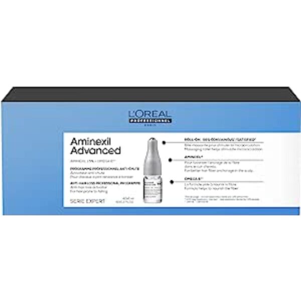 Professionnel Aminexil Advanced Anti-Hair Loss Activator Treatment for Fuller Hair by L'Oréal - 42 x 6 ml
