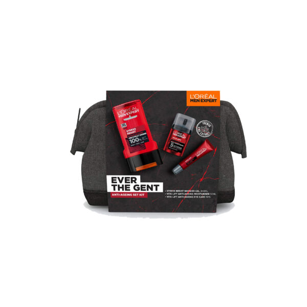 Gifts Set of Stress Resist Shower Gel (300 ml), Vita Lift Anti-Ageing Moisturiser (50ml) & Vita Lift Anti- Ageing Eye care (15ml) by L'Oreal