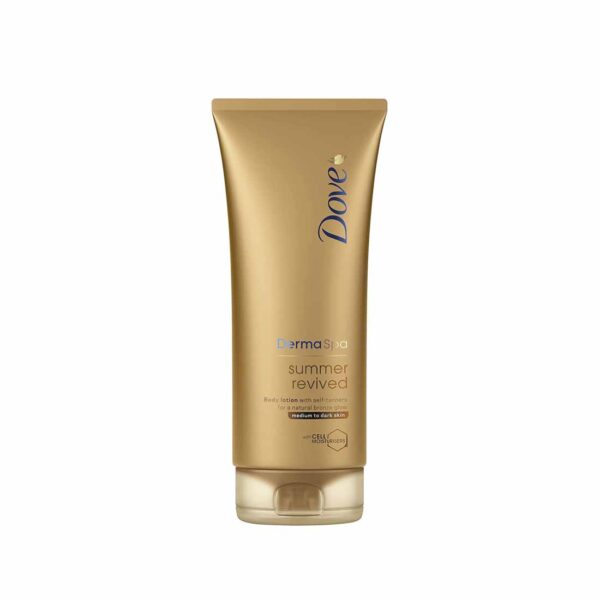 DermaSpa Summer Revived Medium to Dark Self -Tanning Body Lotion by Dove (200ml)