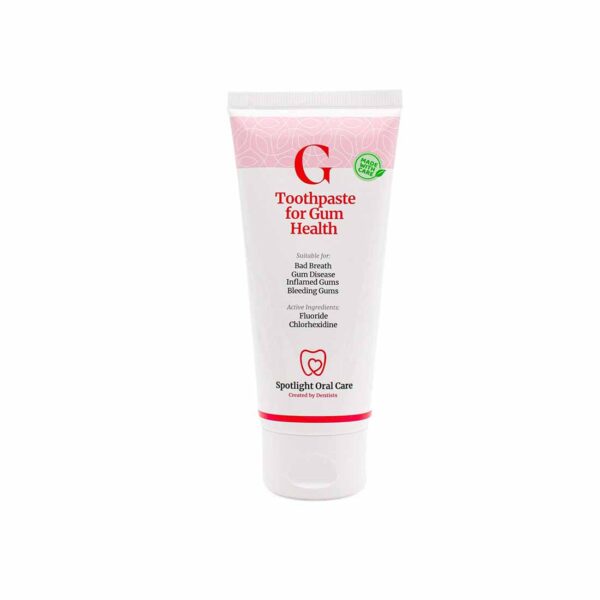 Toothpaste for Gum Health, Restores & Alleviates Inflammation, Active Ingredients of Fluoride & Chlorhexidine by Spotlight Oral Care Store (100 ml)