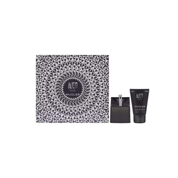 Gift Set of Alien Refillable Men EDT Spray (50ml) and Hair & Body Shampoo (50ml) by Thierry Mugler