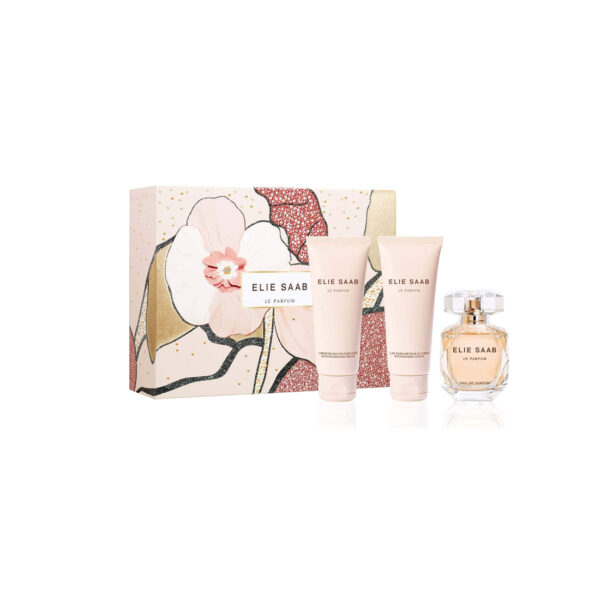 Gift Set of Le Parfum EDP Spray (50ml), Body lotion and Showergel (75ml) by Elie Saab