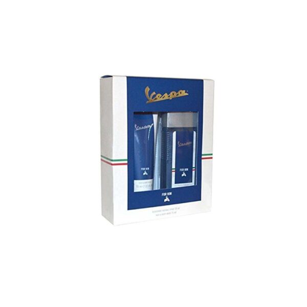 Gift Set of Deodorant Natural Spray (75ml), Hair and Body Wash (75ml) by Vespa