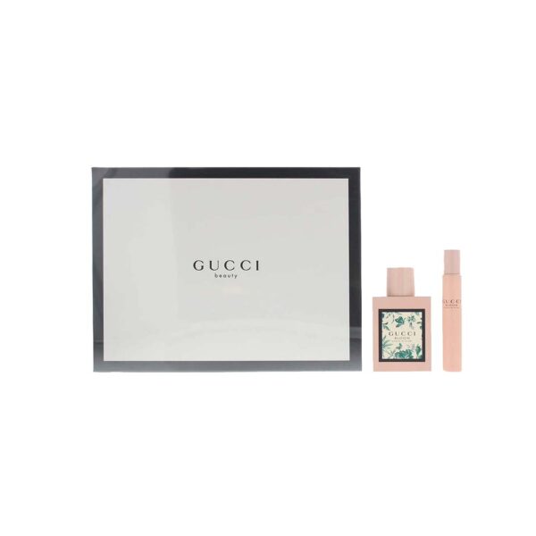 Gift Set of Bloom Acqua Di Fiori Women EDT Spray (50ml) and EDT Spray (7.4ml) by Gucci