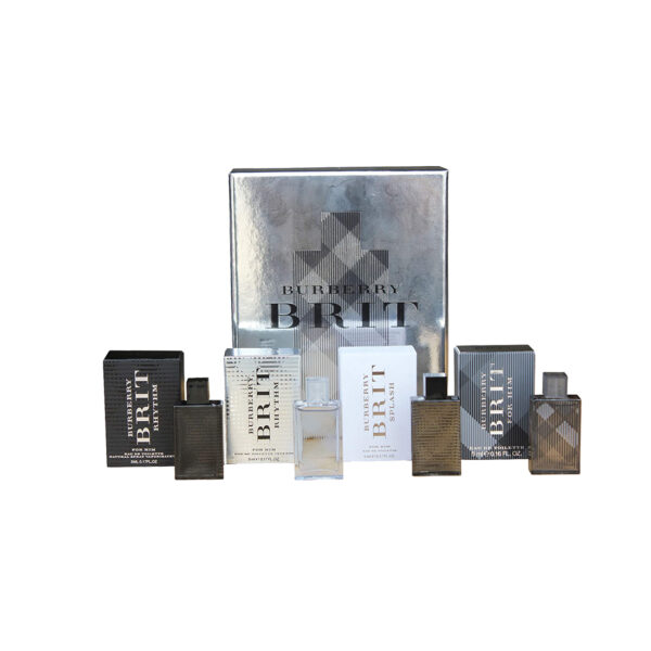 Gift Set of Brit Miniature EDT Spray for Men by Burberry (4 x 5ml)